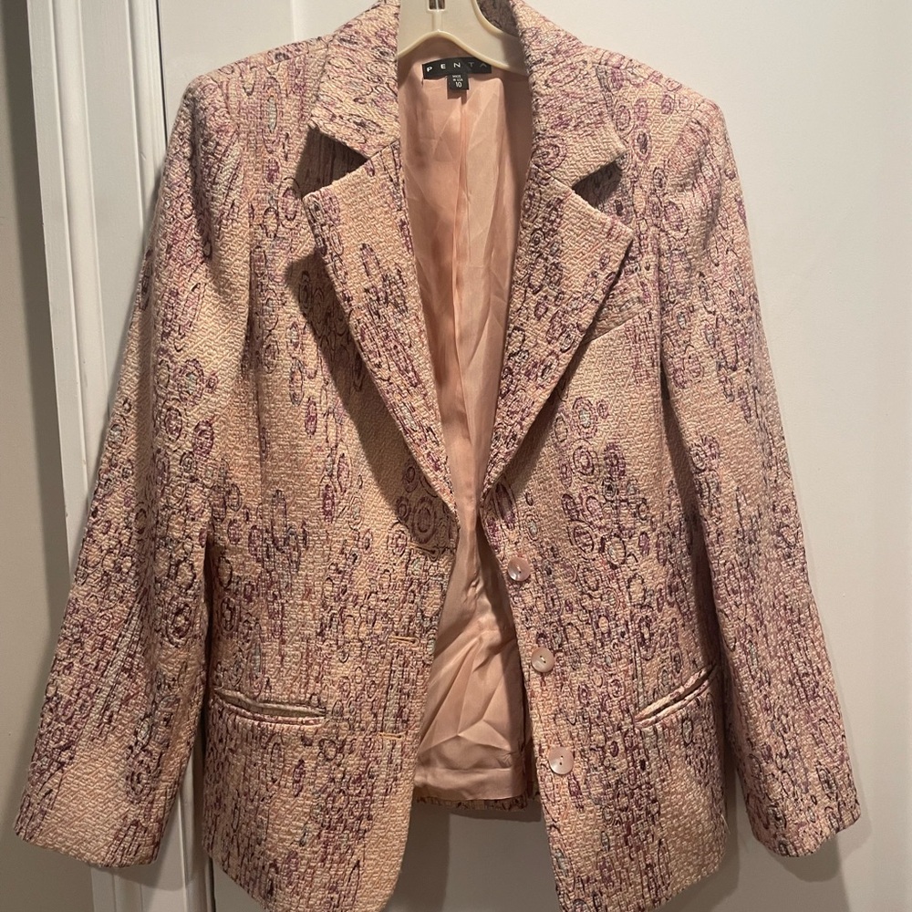 Penta Pink Women’s Wool-Blend Blazer-Size 10